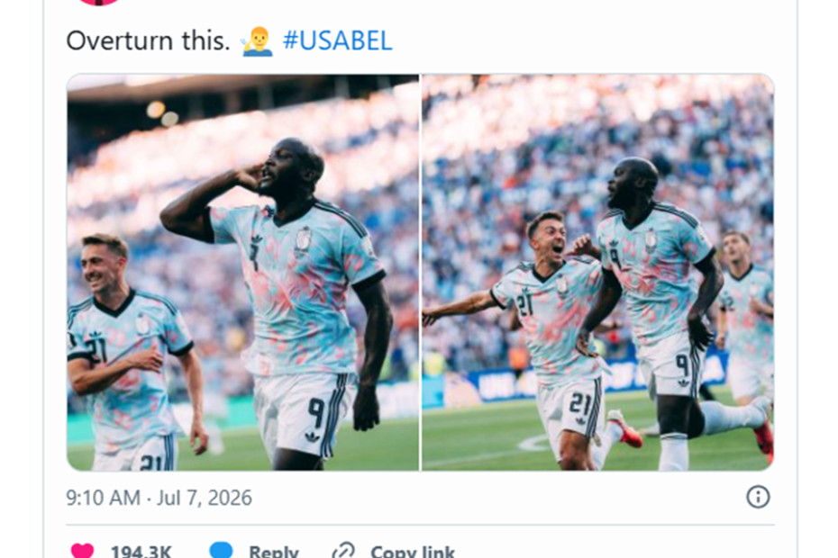 ĐT Bỉ gửi thông điệp đáp trả FIFA: “Hãy lật ngược kết quả này đi”