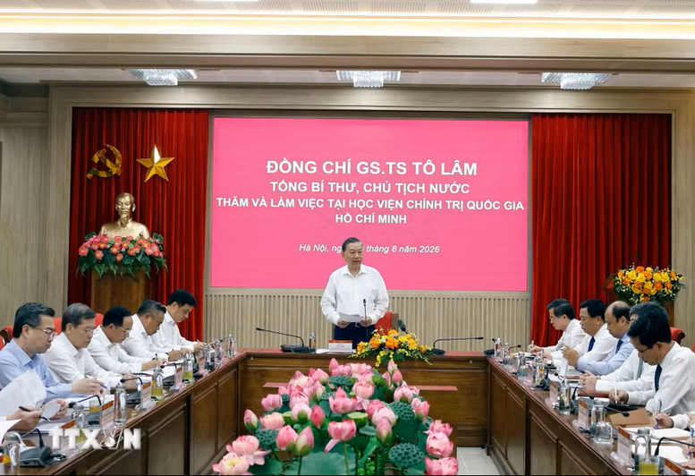Tổng Bí thư, Chủ tịch nước Tô Lâm: Học viện Chính trị quốc gia Hồ Chí Minh phải là hình mẫu về xây dựng Đảng, kỷ luật, liêm chính học thuật