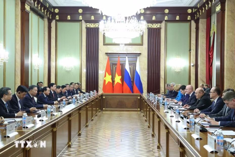 Tổng Bí thư, Chủ tịch nước Tô Lâm hội kiến Thủ tướng Nga Mikhail Mishustin
